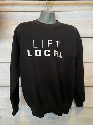 Crew Neck Lift Local Sweater - Black
